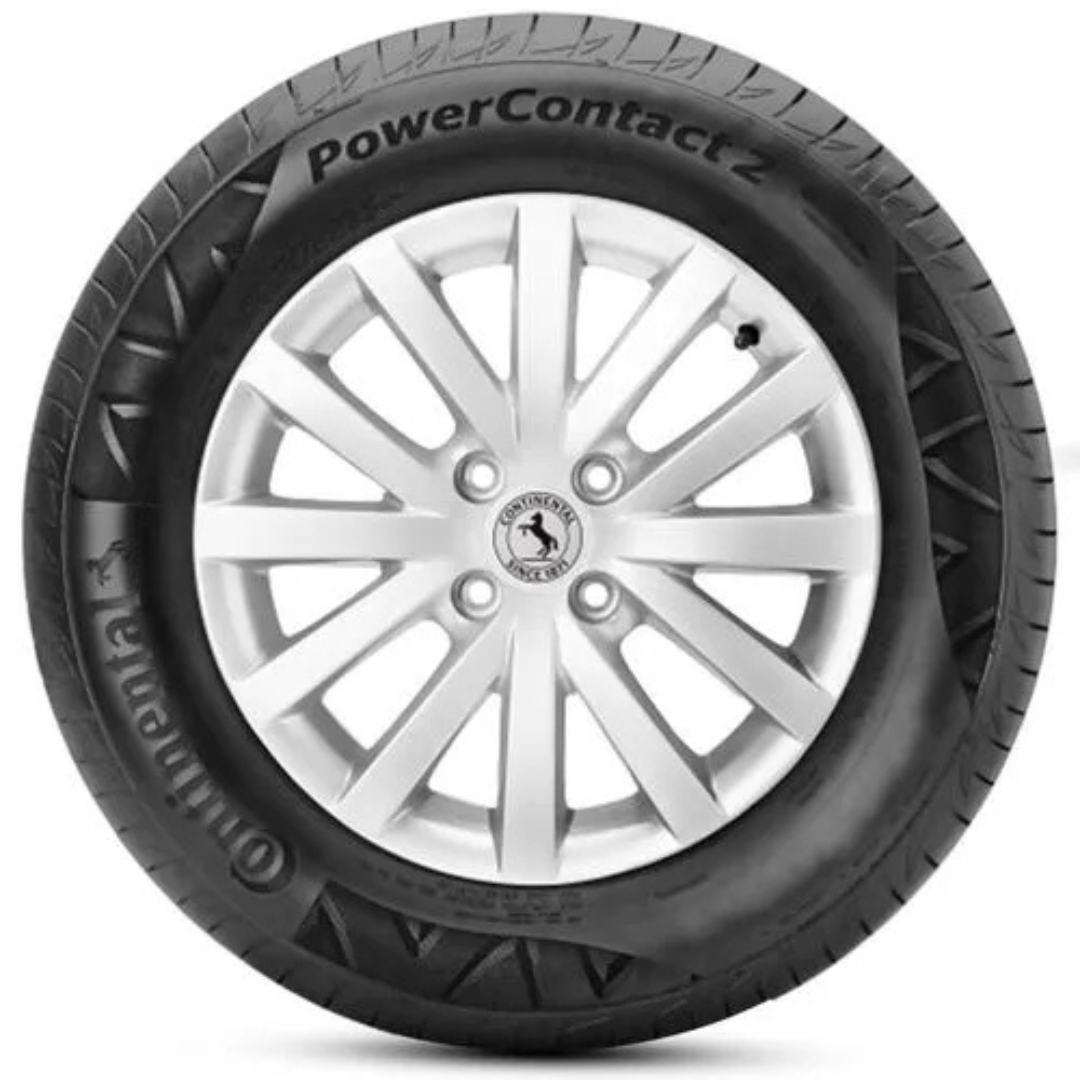 Kit 2 Pneu Continental Aro 16 195/55r16 87H TL FR PowerContact 2